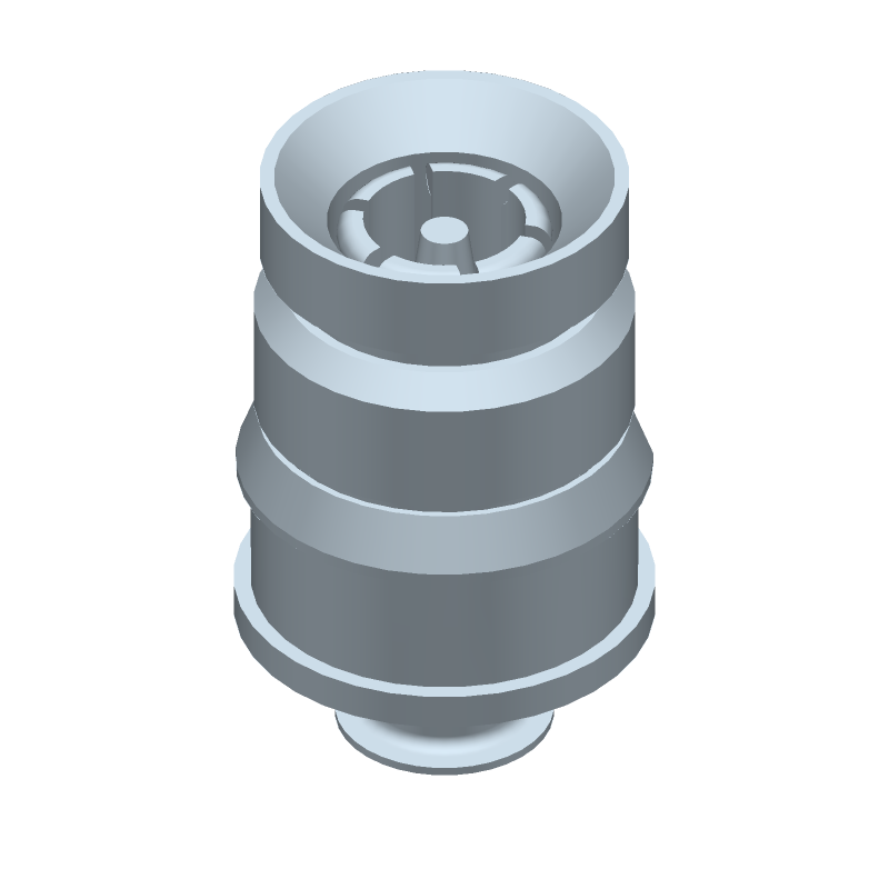RF Coaxial Connector, 50 Ohm, Crimp, Male, Straight, Gold