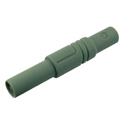 Straight blade safety plug Plug, straight Pin diameter: 4 mm Grey