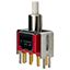 SPDT Momentary Pushbutton Switch, 1A 28VDC, PC Pins