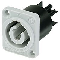 3-Pin Male Power Connector, 20A, 250V AC, Panel Mount, IP20