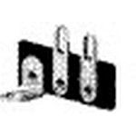 Conn Terminal Strip 3 POS 9.52mm Solder Lug Cable Mount