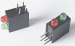 3mm diameter, Dual Level, G/G Right Angle Circuit Board Indicator