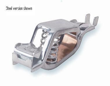 Copper Crimp Battery Clip, 100A, Non-Insulated