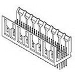 48 Pos 2mm Backplane Connector, Male, 5A, Gold/Tin/Lead