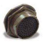 Conn Circular SKT 6 POS Solder ST Jam Nut 6 Terminal 1 Port