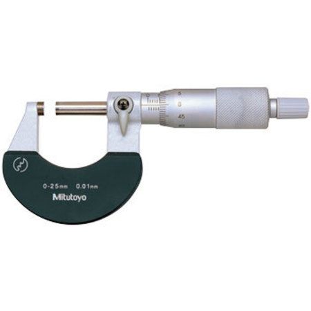 MICROMETER, 25-50MM; Measuring Range Max:50mm; Graduations:0.01mm; Accuracy:-; No. of Anvils:-; Product Range:-; Accuracy mm / Inch:± 2µm; Graduation:0.01mm; Measuring Range Min:25mm; Resolution:0.01mm