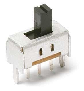 Switch Slide ON ON ON SP3T Top Slide 0.1A 12VDC 10000Cycles PC Pins Bracket Mount/Through Hole Bulk