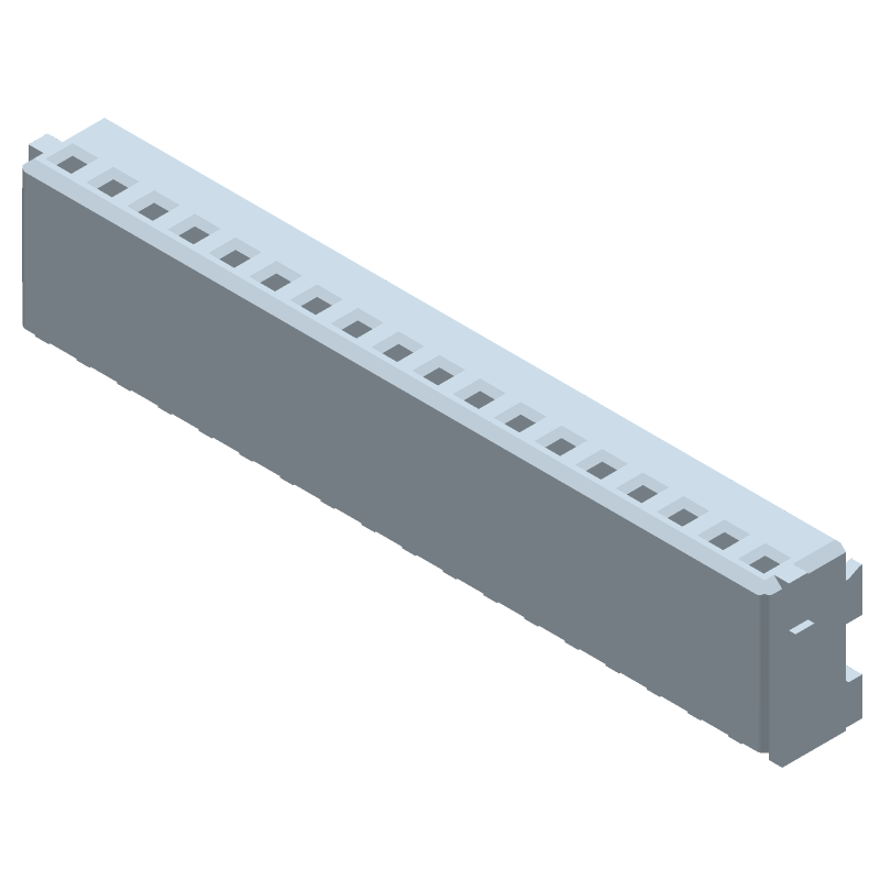18 Pos 1.5mm Crimp Wire Housing, Female Socket, 2A, 50V