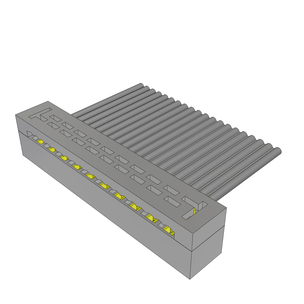 Cable Assembly Flat Ribbon 0.508m 28AWG IDC Connector 20 POS SKT IDT Bulk