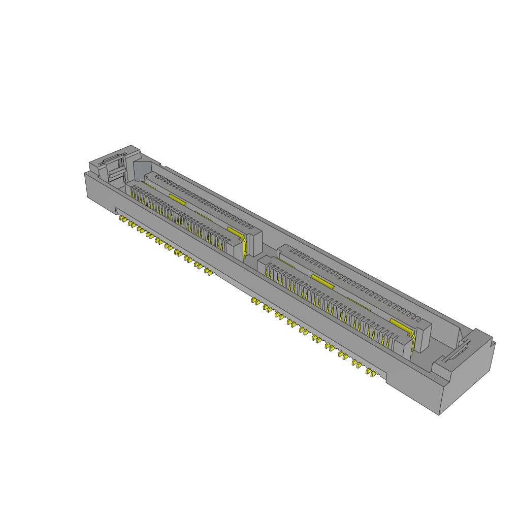 80-Contact High Speed Socket Strip, 0.5mm Pitch, 2-Row, Surface Mount
