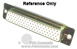 CONN DSUB HD RCPT 78POS PNL MNT