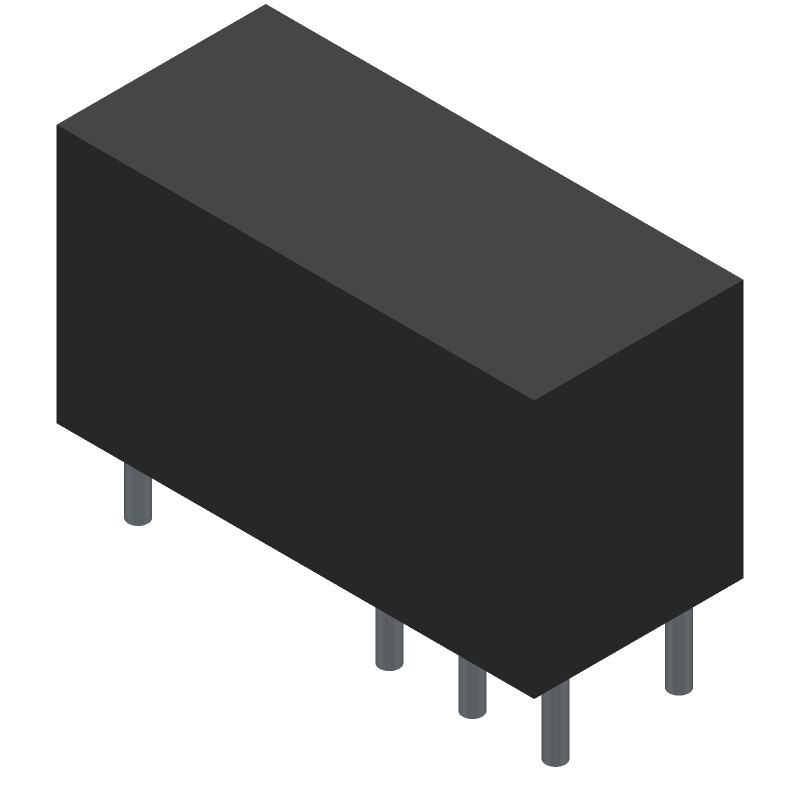 POWER/SIGNAL RELAY, DPDT, LATCHED, 0.017A (COIL), 24VDC (COIL), 400mW (COIL), 8A (CONTACT), THROUGH HOLE-STRAIGHT MOUNT, ROHS COMPLIANT