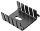 Heat Sink, 13.6ohm, Fin, U, Transverse, Aluminum, Anodized, ROHS COMPLIANT