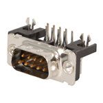 Connector D-Subminiature .318 Inch Right Angle DB9 Male with