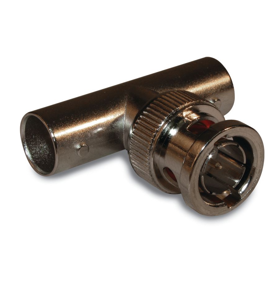 RF Adapter, BNC-BNC-BNC, 75 Ohm, Tee, F-M-F