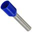 14AWG Insulated Ferrules, Copper Tin Plated, Blue Plastic, 19mm