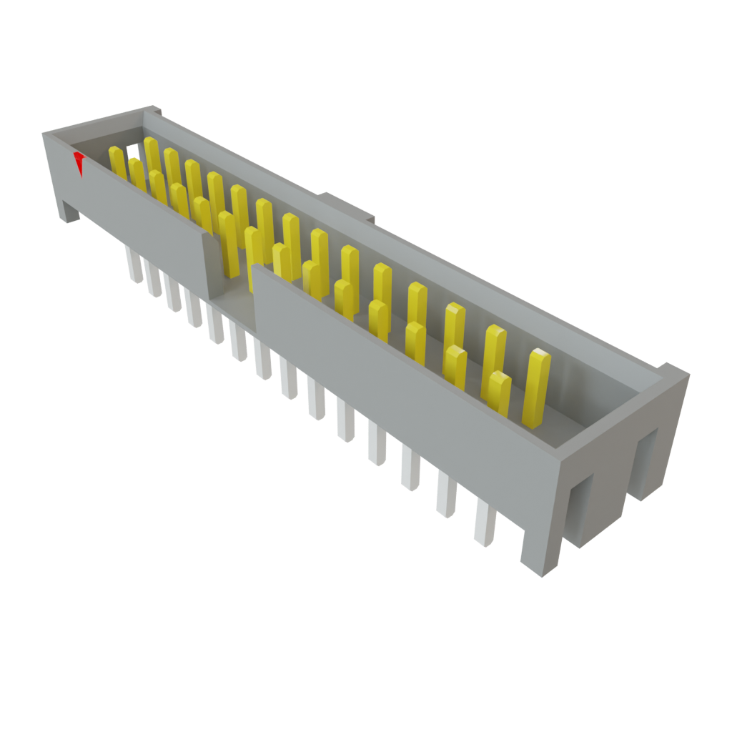 Conn Shrouded Header HDR 28 POS 2mm Solder ST Thru-Hole Bulk