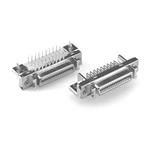 100 Pos MDR SCSI Connector, 2.54mm Pitch, RA Thru-Hole, Shielded, 1A