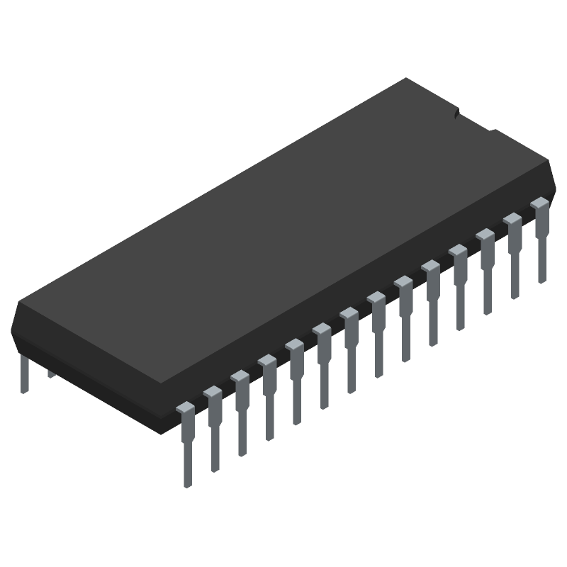 LED Driver, 7-Segment, CMOS, PDIP28, PLASTIC, DIP-28