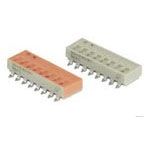 Switch DIP ON OFF SPST 3 Recessed Slide 0.1A 30VDC Gull Wing 2000Cycles 2.54mm SMD T/R