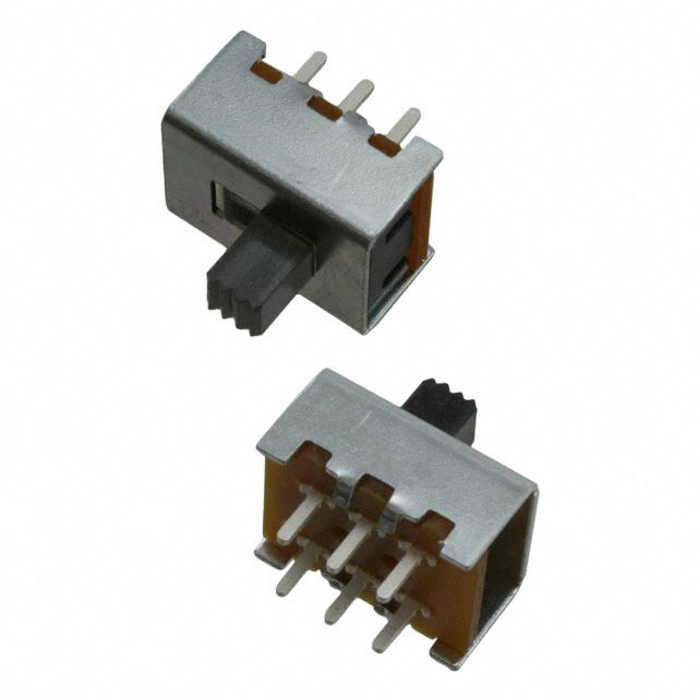 DPDT Slide Switch, 0.25A 125VAC, Thru-Hole PC Pins