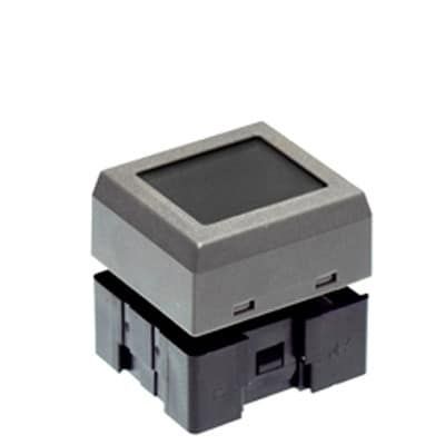 Switch Push Button N.O. SPST Rectangular LCD 0.1A 12VDC Momentary Contact PC Pins Thru-Hole