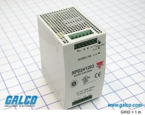 24V 5A 120W AC-DC Conv, DIN Rail, 1 O/P
