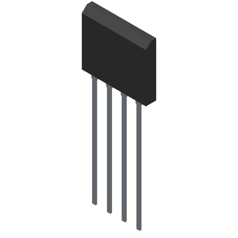 8A 600V Bridge Rectifier Diode, SIP, Through Hole