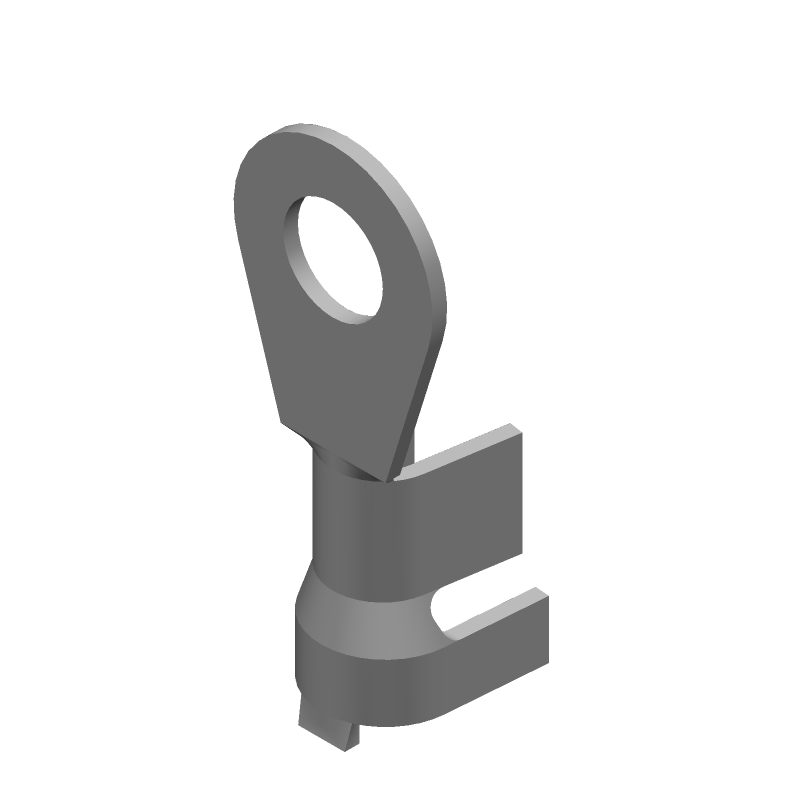 Brass Ring Terminal, 15-17AWG, Tin Plated, Non-Insulated