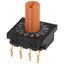 16 Pos Rotary Coded Switch, 0.1A, 5VDC, Gold Plated, TH