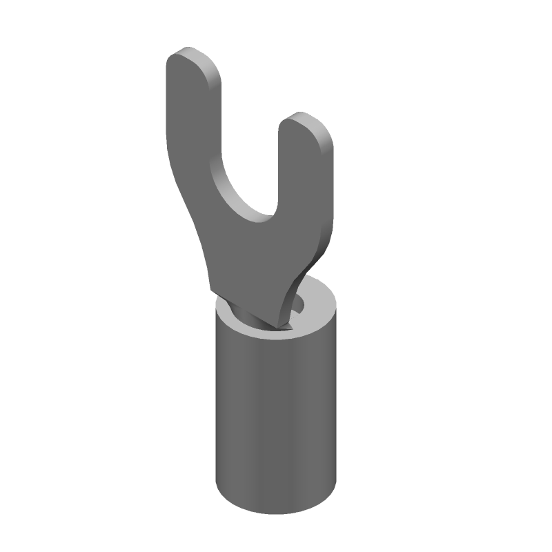 Insulated Spade Terminal 14-16AWG Copper Tin Blue 600V