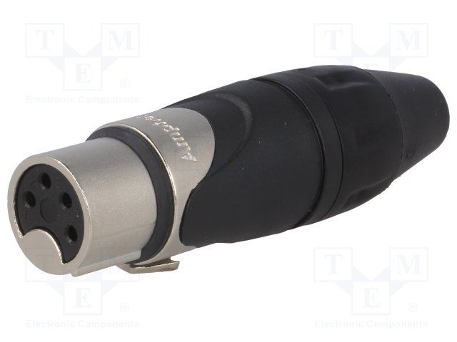 SOCKET, XLR, FREE, NICKEL, 4WAY