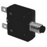 1-Pole Thermal Circuit Breaker, 25A, 250VAC, Push Reset
