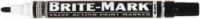 Dykem Brite-Mark Black Paint Marker, Permanent Marker