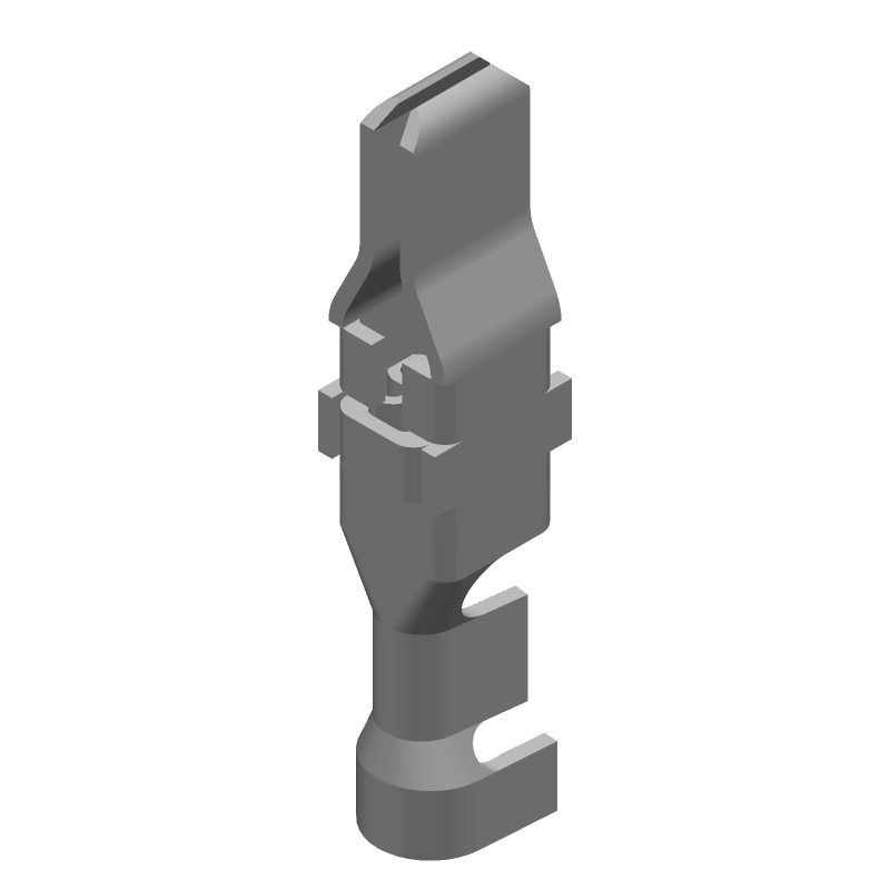 Male Crimp Signal/Power Contact, Straight, 12-16AWG