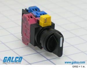 Switch Selector N.O./N.C. 3PST 45° Knob 10A 120VAC 3VDC Screw Panel Mount