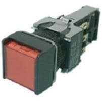 SPDT Illuminated Pushbutton Switch, 5A, 250VAC, Green Square, IP65