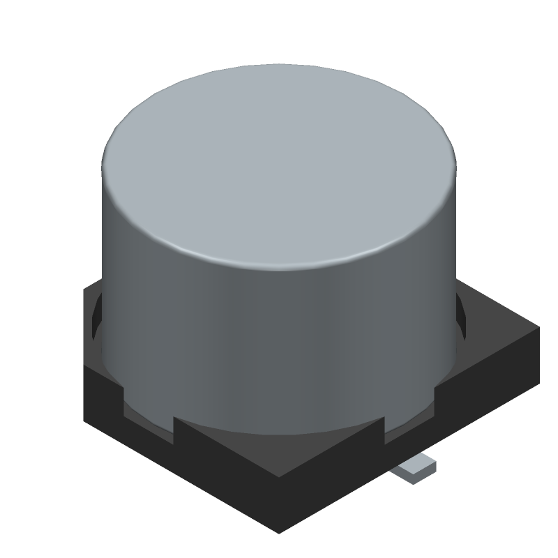 Aluminum Electrolytic Capacitor, Polarized, Aluminum (wet), 50V, 20% +Tol, 20% -Tol, 22uF, Surface Mount, 3333, CHIP, ROHS COMPLIANT