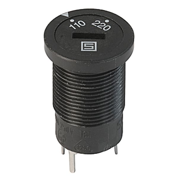 Voltage selector switch, 2 stages, PCB mounting