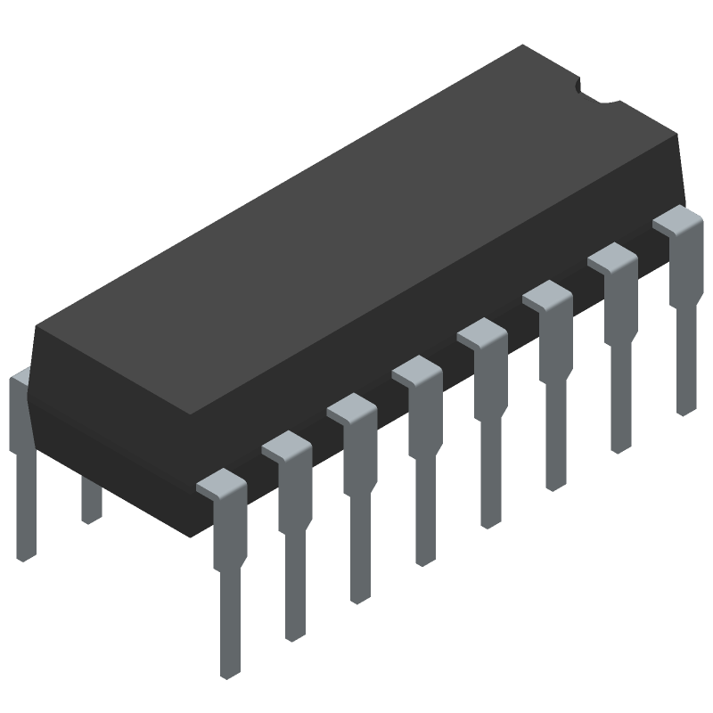 8-Bit Priority Encoder CMOS 3-Output 16-Pin PDIP