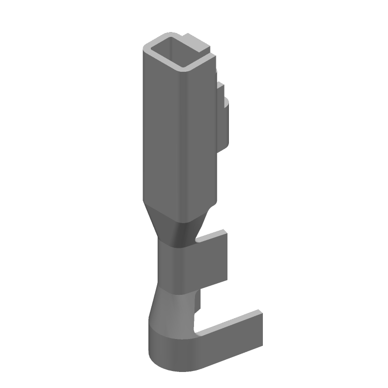 Universal Power Female Crimp Connector, 600V, 12A, Tin