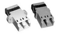 LC Duplex Singlemode Fiber Optic Adapter, Panel Mount, 0.2dB