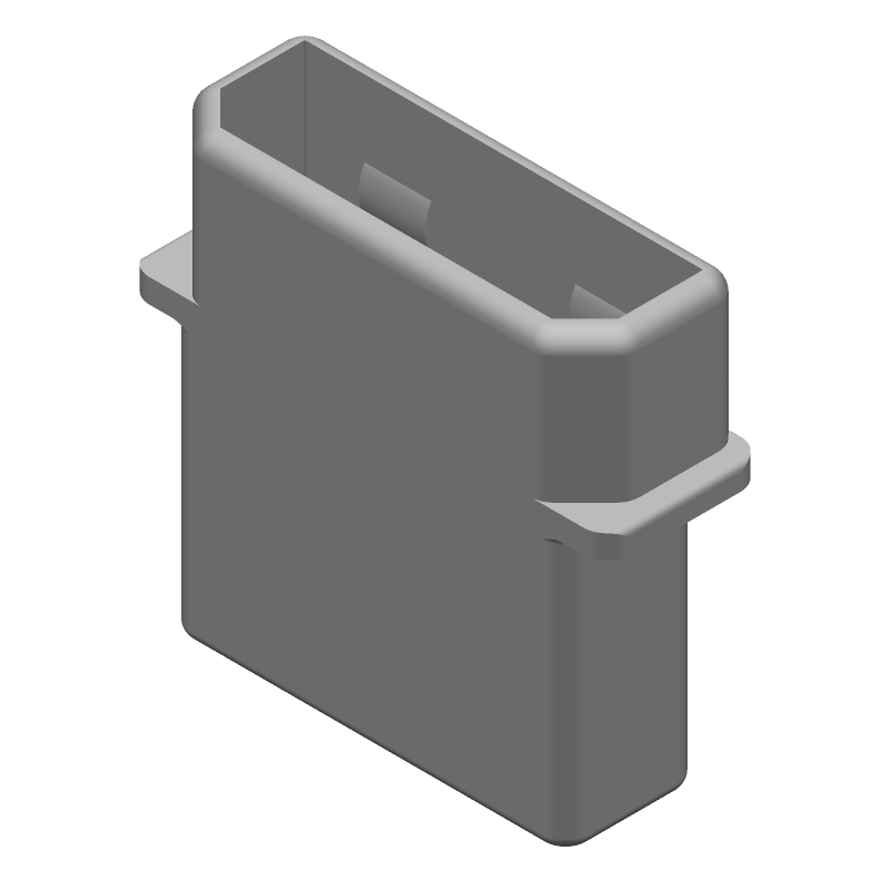 4 Pos Rectangular Crimp Housing, 5.08mm, Nylon, 105°C, 2100VAC