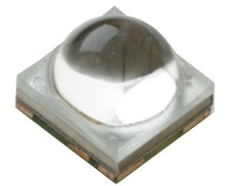 4 x 4 x 4.4 mm Dome Lens Power UV LED, Viewing Angle 30°, 365 nm, 550mW