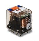 Power Relay 115VAC 4.845KOhm 24A DPDT(28.1x22.1x36)mm Plug-In Miniature Relay