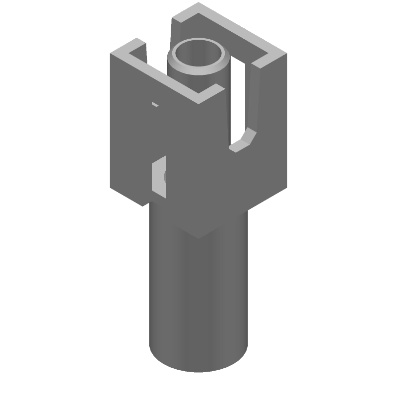 9 Pos Female Rectangular Connector, 19A, 600V, Crimp, Nylon, Natural