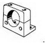 Short Angle Bracket Slotted with Polyacetal Material