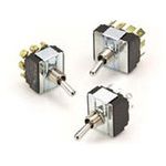 Switch Toggle ON OFF ON 3PDT Bat Lever Screw 17A 250VAC 1118.55VA Panel Mount with Threads