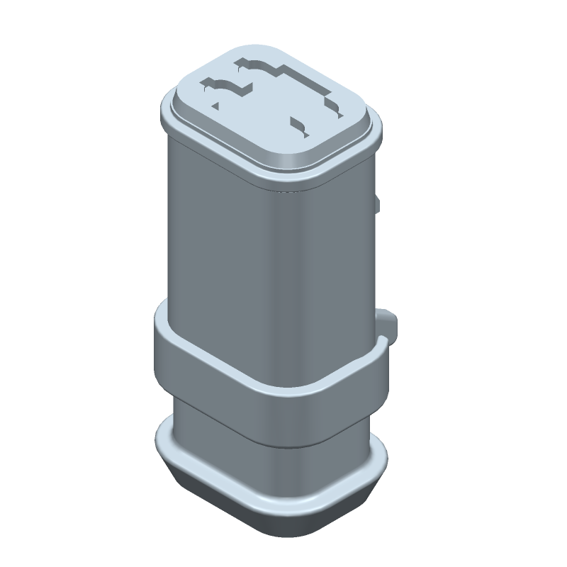 Conn Housing PL 4 POS Crimp ST Cable Mount Black Package Automotive