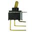 Toggle Switch, SPDT, Latched, 0.014A, 28VDC, Solder Terminal, Toggle Actuator, Through Hole-right Angle, ROHS COMPLIANT